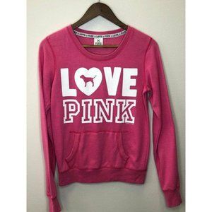 Victoria Secret Pink Womens Crewneck Sweater Sz XS
